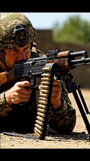 Russian Army's PKM (General-Purpose Machine Gun)