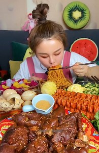 SULGI ASMR MUKBANG , Amazing Chinese fatty food eating show so delicious | Caption Singkatツ