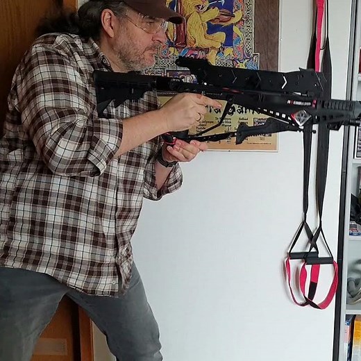 The world's fastest repeating crossbow? 5 shots in 6 seconds! #shorts