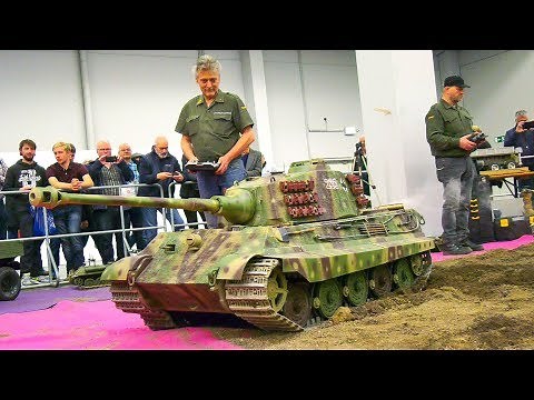 460 KG!! HUGE RC TANK KING TIGER SCALE 1:4 * REMOTE CONTROL MILITARY VEHICLE