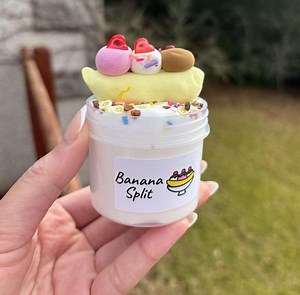 Banana Split - DIY Clay Slime 4oz - Etsy UK