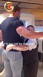 4.7M views · 57K reactions | When you are too tall for the security scan at the airport #FYI #funnyreels | Olivier Richters | Facebook