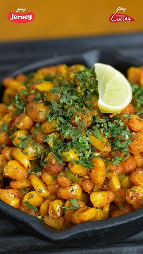 Have a steaming hot bowl of Crispy Ghee Tadka Corn on your lazy days! #godrej #godrejjersey #chefvickyratnani #vickythechef #jerseyghee #chefcreations #chefmagic #ghee #crispy #corn #tadkacorn #spicy #snack #gheetadka #fried #desisnacks #desirecipes #quickrecipes #cooking #tasty | Godrej Jersey