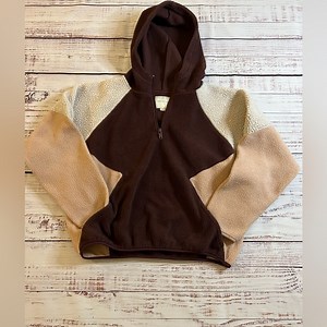 American Eagle Large hoodie quarter zip pull over with pockets purple pink