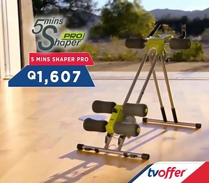 Con tan solo unos minutos al día, la 5 Mins Shaper Pro te ayuda a trabajar tu abdomen, piernas, brazos y mas usando tu propio peso y desde la comodidad de tu casa. Adquiérela: ☎️Llamando al 2277.7959 🏠Visitando sucursales TVOFFER 🌎Ingresando a www.grupotvoffer.com | TVOFFER Guatemala