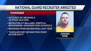 Iowa National Guard recruiter charged with sexual abuse