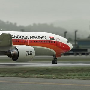 Angola Airlines TAAG plane taking off from Guarulhos | សមាគមគាំទ្រ និងអភិវឌ្ឍន៍អ្នកលក់ផលិតផលតាមបញ្តាញសង្គម