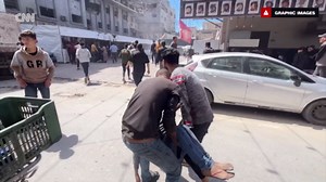 Video captures scenes seconds after Israeli airstrikes in Gaza