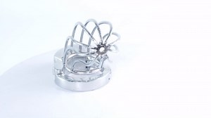Chastity Cage Adjustable Size Cock Cage Skeletonized Breathable Stainless Steel Chastity Devices Male Chastity (Large)
