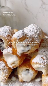 PUFF PASTRY CANNOLIS Still not sure how I’ve gone my whole life without trying cannolis made with puff pastry…and they might just be one of the best things I’ve ever made 🤯 Not only are they 10x easier than a traditional cannoli - but you also get flaky, buttery, creamy, and sweet all in one, and it’s arguably one of the best things ever 👏 They’re classic, understated, and always reliable 🤎 recipe below! #Recipe Details (makes 18): Ingredients: - 2 sheets puff pastry, thawed according to inst