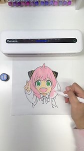 2.3K views · 51 reactions | Phomemo m832 printer @phomemo_official #phomemo #thermalprinter #portableprinter #inklessprinter #m832printer #anyaforger #spyxfamily #animeart #markerart | Emrouleauart | Facebook