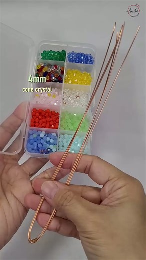 Easy wire bead bracelet making | 4-strand braid cuff bracelet #shortsvideo #wirejewelry #diy