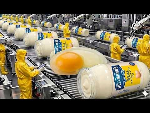 How Mayonnaise is Made: How Hellmann's Real Mayonnaise is made in Factory (Full Process)