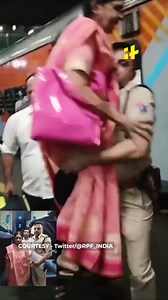 11K views · 63 reactions | Mumbai Railway Cop Carries Elderly Woman To Assist Amidst Wheelchair Unavailability | Health Me Up | Facebook