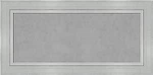 Framed Magnetic Board, Choose Your Custom Size, Romano Silver Wood