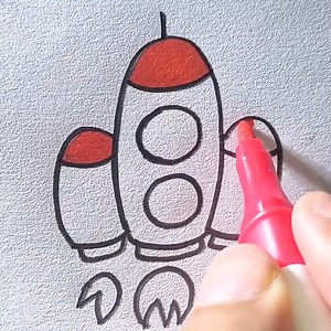 19K views · 144 reactions | How to draw a rocket | All About Art | Facebook
