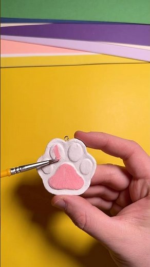 DIY Paw Keychain 🐾 #Diy