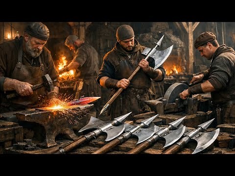 Inside Medieval Halberd Forging: Why Infantry Needed One Weapon for Everything (Full Process)