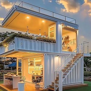 [Hot Item] 20FT Tinny Holiday Modular Prefab/Prefabrication Container Camp Inn Hotel House