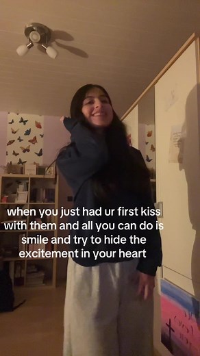 Post-First Kiss Bliss: Hiding Excitement