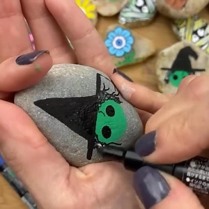 8.9K views · 110 reactions | How to Paint Cute Witches Part 5 | Rock Painting 101 | Facebook