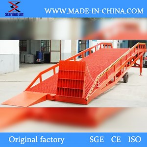 [Hot Item] 6t 8t 10t Portable Container Loading Dock Leveler Mobile Yard Ramp