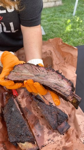 There is nothing quite as satisfying as a beef rib smoked over @cowboycharcoal | Girls Can Grill