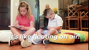 Good Banana Pizza Floor Floatie, Kids’ Round Floor Pillow Seating, Soft Comfortable Cushion, Inflatable Seat, Fun & Colorful Decor for Bedroom, Playroom, Reading Nook, Living Room, & Dorm Room, Multi