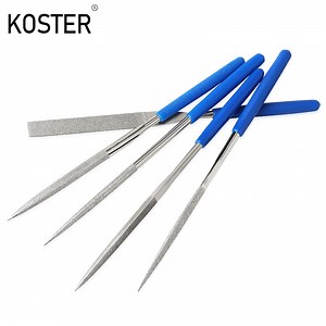 [Hot Item] 10PCS Half Round Shaped Plastic Coated Grip Handle Diamond Coted Needle File