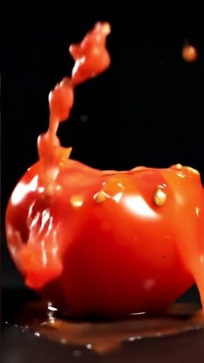Watch This Tomato Explode in Ultra Slow Motion 🍅💥 | 1000 FPS Cinematic Smash