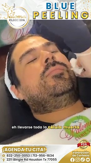 Dale a tu piel una recarga de vida con ✨Blue Peeling 🌿En paloma Clinic Spa. Vive para ti, quiérete!!! En 🕊 Paloma Clinic Spa 🕊 contamos con el tratamiento BLUE PEELING, el objetivo de este tratamiento es conseguir una piel saludable y bonita, mediante la estimulación de los procesos de regeneración. Este tratamiento sirve para: ✨Ayudar a la piel grasa ✨Emparejar el tono de la piel ✨Ayuda con el acné 🥰Ven a vivir la experiencia, recuerda que la valoración es GRATIS 🌿Aplica condiciones y rest