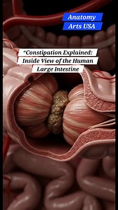 Constipation Explained： Inside View of the Human Large Intestine ｜ Gut Health ｜ Anatomy Arts USA #constipation | Anatomy Arts