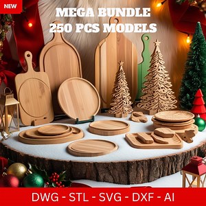 Cnc Cut Mega Pack +250 Cnc Cut Files for Cnc Router, Dxf, Dwg, Eps, Stl, Svg, Cnc Router, Laser Cutter, Engraver - Etsy UK