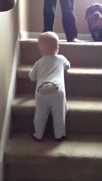 Baby falls down stairs