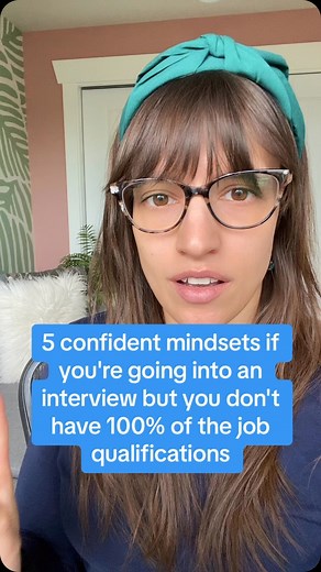 5 confident mindsets if you’re going into an interview but you don’t have 100% of the job qualifications #interviewmindset #interviewconfidence #jobinterview #jobinterviews #interviewskills #interviewhelp #interviewadvice | Tali Shlafer
