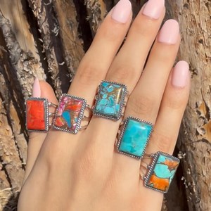 Shop the latest in genuine Turquoise & Sterling Silver rings! Visit: TurquoiseNetwork.com | Turquoise Network