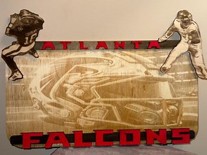 Atlanta Falcons 3D Wood Sign - Etsy