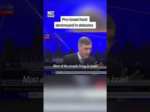 Pro-Israeli Host in Debate with a Jew #israel #palestine