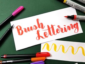 Brush Lettering 101 - everything you need to know to get started.