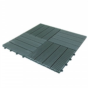 [Hot Item] Interlocking Easy Installation WPC Deck Tiles Waterproof Composite Flooring Tiles