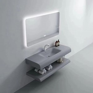 [Hot Item] Modern Design Custom Hand Wash Basin Resin Bathroom Vanity