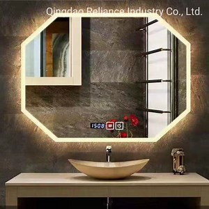 [Hot Item] WiFi, Bluetooth, Digital Clock Home Decor Professional Design Semicircle Mirror/LED Mirror/Smart Mirror/Mutil Function Mirror/Fogless Mirror