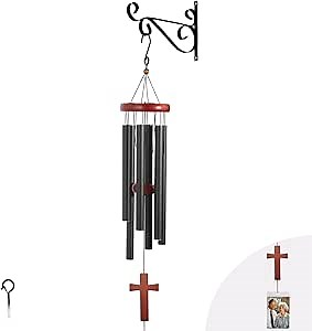 Memorial Wind Chime for Outside, Sympathy Wind Chimes for Loss of Loved One, 37''in Windchime Outdoor with Hanger/Screw, Remembrance Christian Gifts.