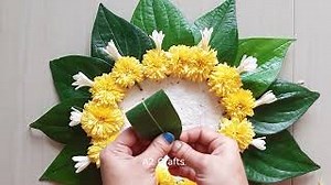 Betel Leaf Background decoration ideas for Diwali || Zero cost Deepawali Decoration Ideas | A2 Crafts