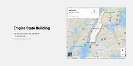 Map and address - HTML5 Template by Nicepage