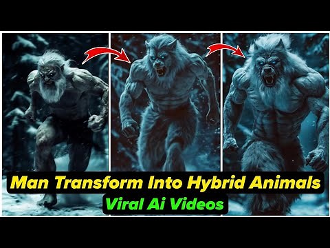Man Transforms Into Wolf Using AI : Create Viral Animal Hybrid Fusion Videos