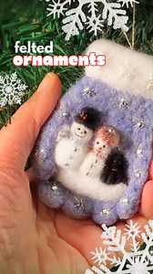 1.8K views · 58 reactions | A tree adorned with felted ornaments is a...