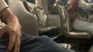 Public flash dick on bus and unknown girl wants to touch