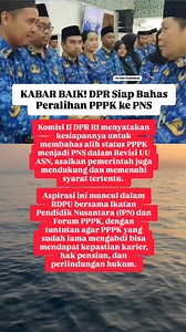 91K views · 2.1K reactions | Kabar Baik! DPR Siap Bahas Peralihan PPPK ke PNS #infopppk #pppk2025 #pppk #pns #dpr | Info Pendidikan | Facebook
