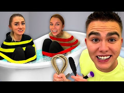 Escape Challenge from Bathtub! Tickle Feet Challenge Tasks with Duct Tape for $10,000! Spy Challenge